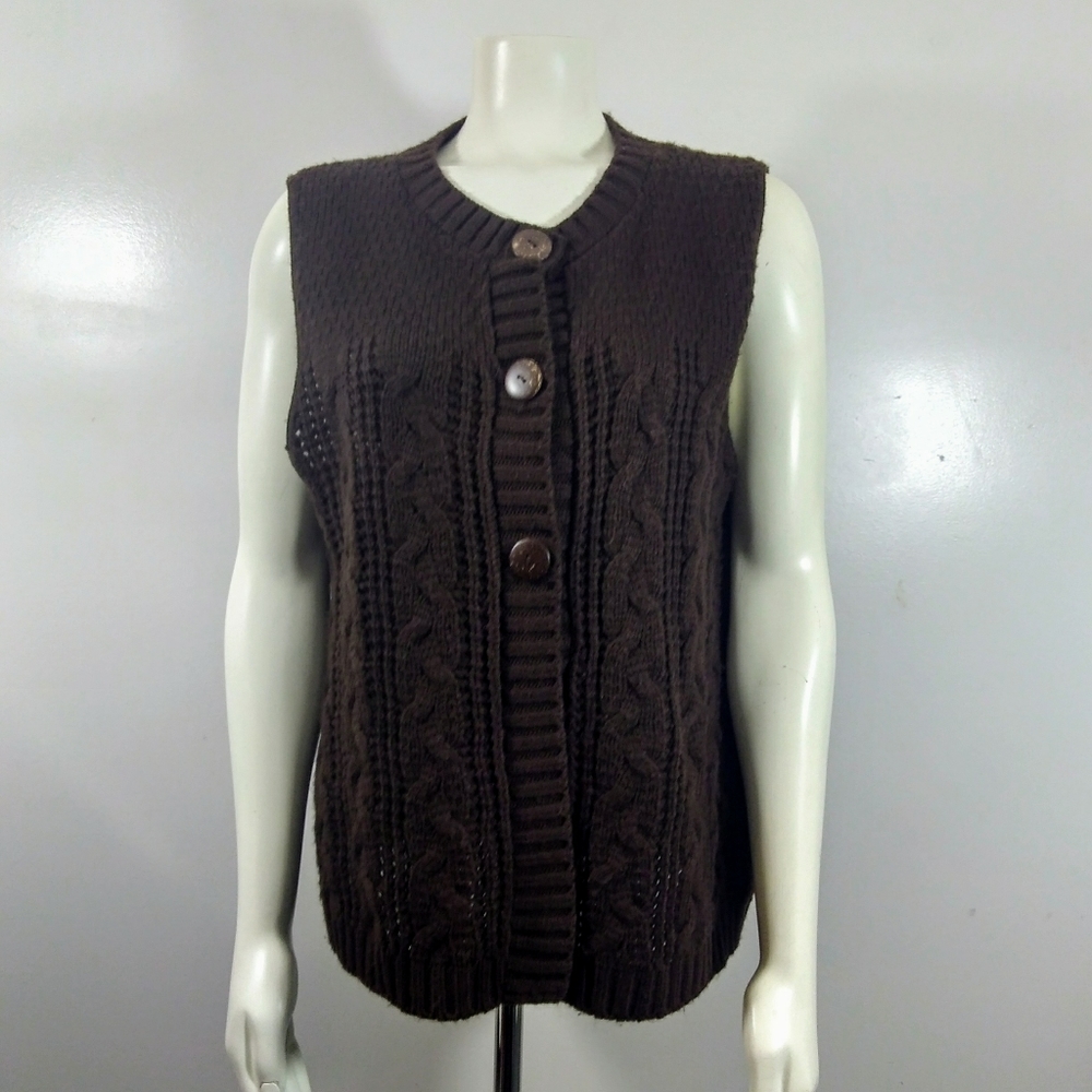 Ruff Hewn Brown Sweater Vest
